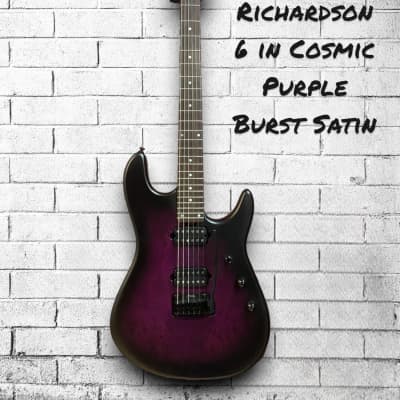 Sterling Cutlass Richardson 6 in Cosmic Purple Burst Satin image 1