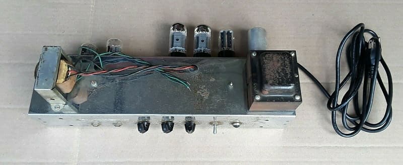 1965 Ampeg Jet J-12 Tube Guitar Amp Amplifier Working