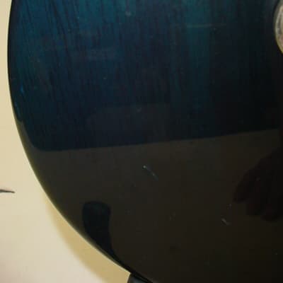 PRS SE Santana Electric Guitar - Transparent Blue image 3