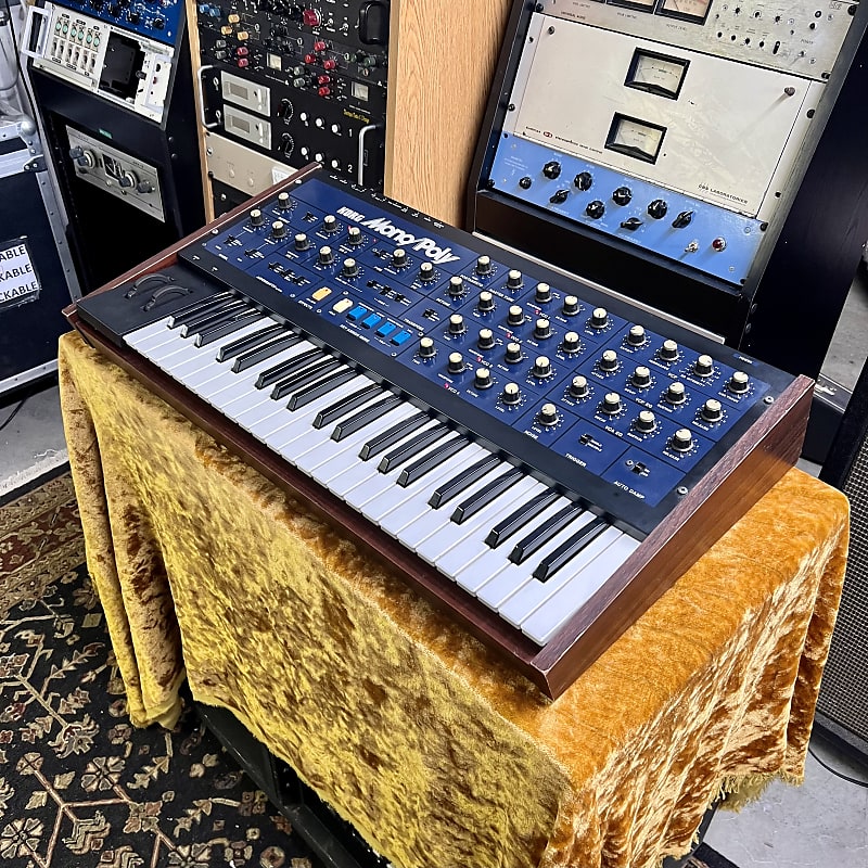 Korg Mono/Poly MP-4 1981 Blue original vintage analog synthesizer poly-synth  AK | Reverb