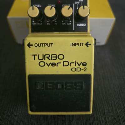 BOSS TURBO OverDrive OD-2 1987年製 BOSS OD-2 TURBO OverDrive 1987年 日本製 動作品 Boss OD-2