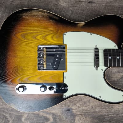 MyDream Partcaster Custom Built - Chambered Alder / Ash Sunburst T Modern image 2