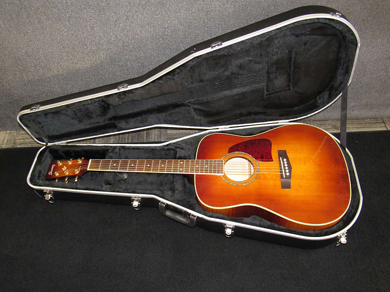 Ibanez Artwood AW200-VV Sunburst Acoustic Guitar with Hard Shell Case