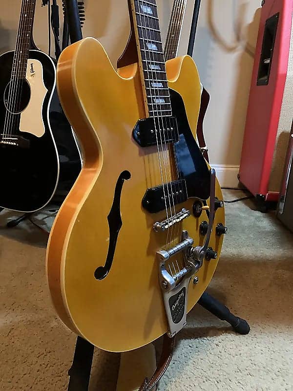 Epiphone Casino Inspired by John Lennon 2009 Blonde Natural w/ Bigsby & Other Great Mods image 1