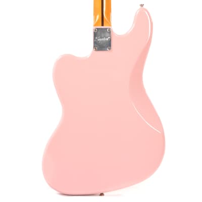 Squier Classic Vibe Bass VI Shell Pink w/Matching Headcap & 3-Ply Parchment Pickguard (CME Exclusive) Pre-Order image 3