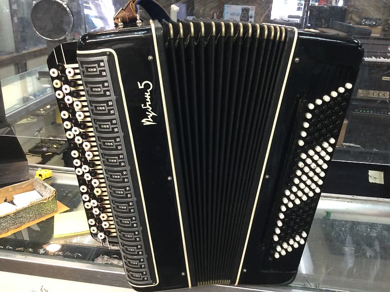 6255 Black Rubin 5 Bayan converter chromatic button accordion b mm 55 120 image 1