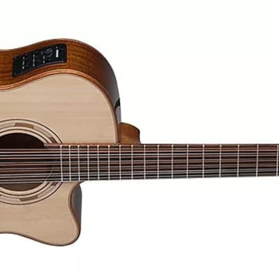 Washburn WCG15SCE12 Comfort Series Solid Spruce Top Mahogany 12-String Acoustic-Electric Guitar image 3