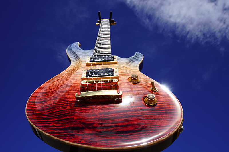 ESP Custom Shop Mystique Custom NT FM Blue Red Fade Burst 6