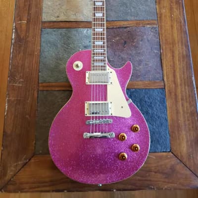 Gibson Epiphone Les Paul Std 1996 pink sparkle w/ ohsc | Reverb