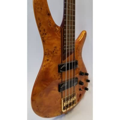 Ibanez SR800AM 4 String Electric Bass Guitar in Amber image 20
