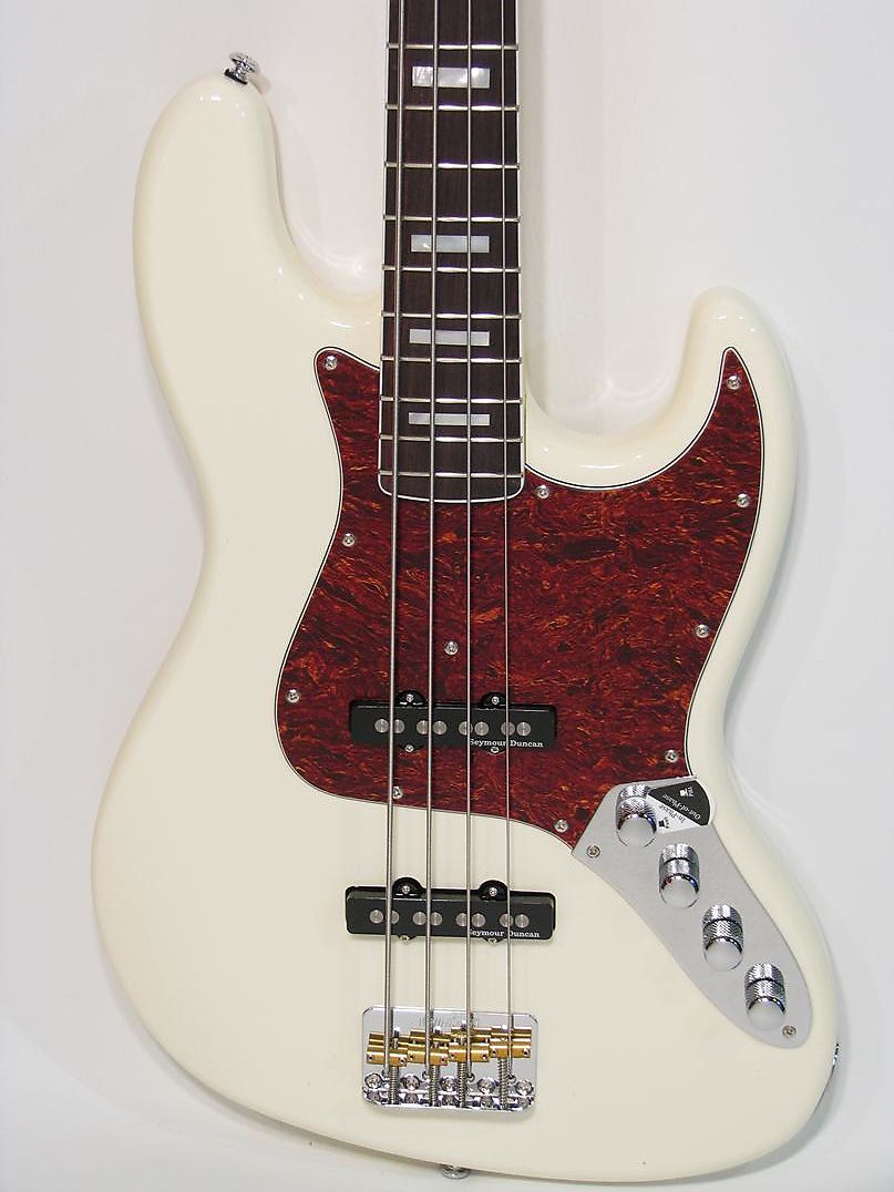 Schecter Diamond J Plus Active 4 String Bass Ivory Reverb