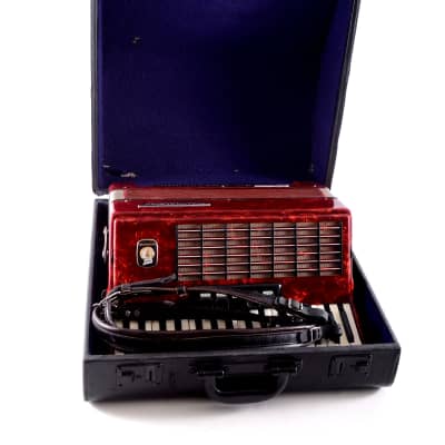 Rare Top Quality German Made LMM Piano Accordion Weltmeister Stella - 80 bass + Hard Case & Shoulder Straps - from the golden era image 12
