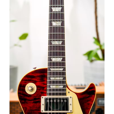Gibson Custom M2M (Made to Measure) Historic 1959 Les Paul Standard Reissue 3A Quilt Limited Run-Red Tiger Gloss image 5