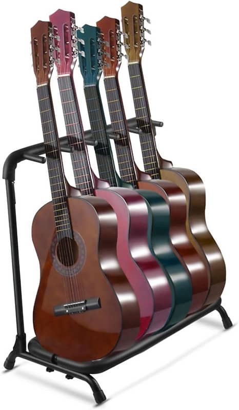 5 Guitar Stand Rack - Metal Construction Multi Guitar Rack & | Reverb