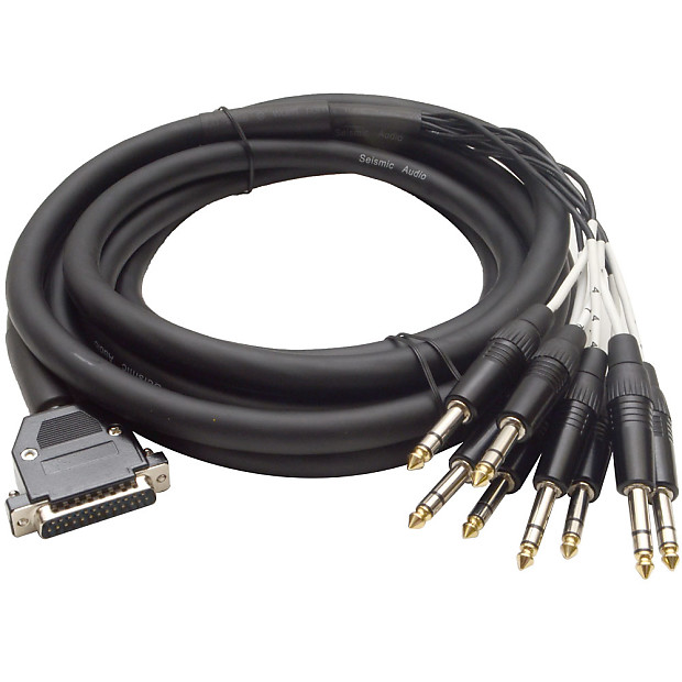 Seismic Audio SA-DB8T15 8-Channel DB25 to 1/4" TRS D-Sub Snake Cable - 15' image 1