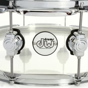 DW Design Series Acrylic Snare Drum - 5.5 x-14 inch - Clear image 7