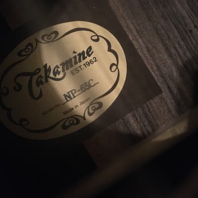 Takamine NP-65C classical electric guitar 1993 Natural solid cedar and rosewood guitar Japan image 9