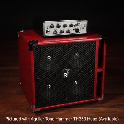 Phil Jones Bass C4 Compact 4x5” 400W 8-ohm Speaker Cabinet w/ Cover - Red image 6