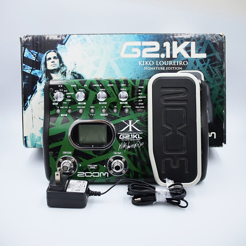 Zoom G2.1KL Kiko Loureiro Signature Edition With Original Box AC Adapter  001046