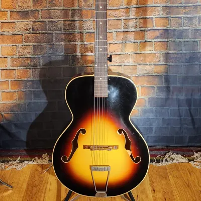Vintage 1950s National F-Hole Archtop Acoustic With Hard Case, Pickguard, And Amperite Pickup image 3