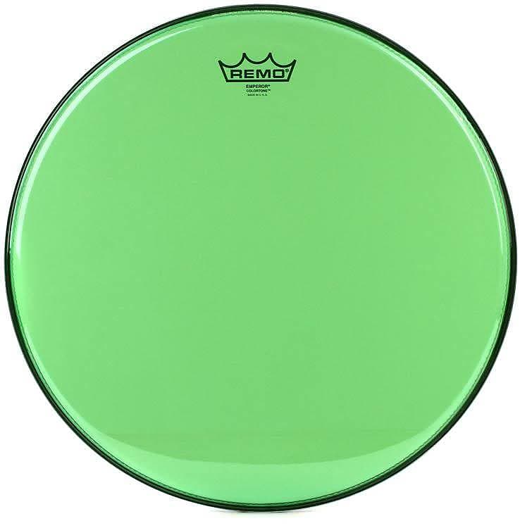 Remo 12" Emperor Clear Colortone, Green image 1