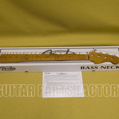 099-9612-920 Fender Roasted Maple Vintera '50's Precision Bass Neck 20 Vintage Frets 7.25 image 1