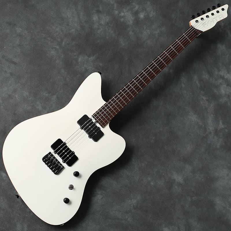 SAITO GUITARS S-JMC27 Monochrome Limited 2019 Chaminix White