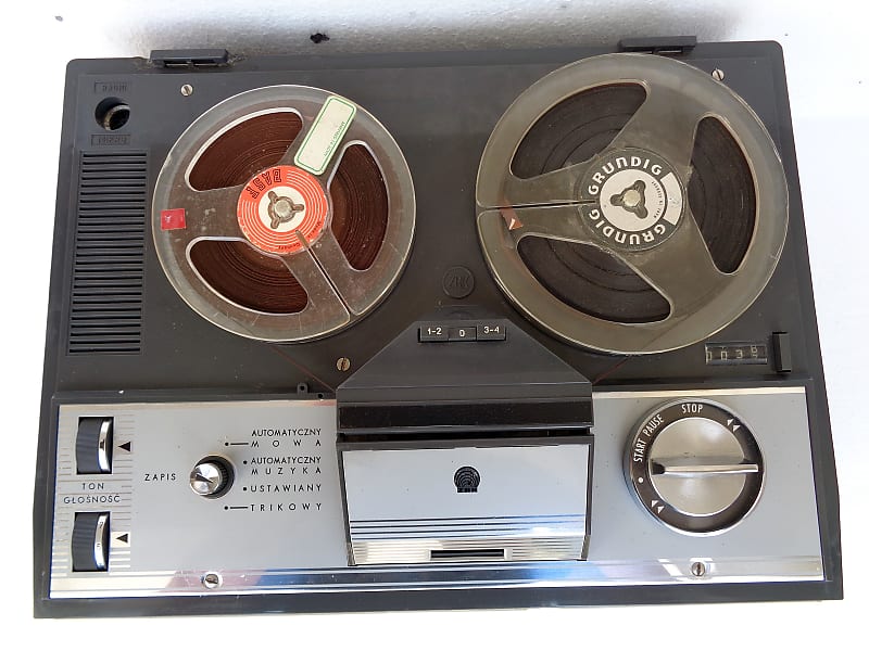 Nice Vintage Grundig Unitra ZRK ZK145 Tubes Reel-to-Reel Tape Recorder  1960's