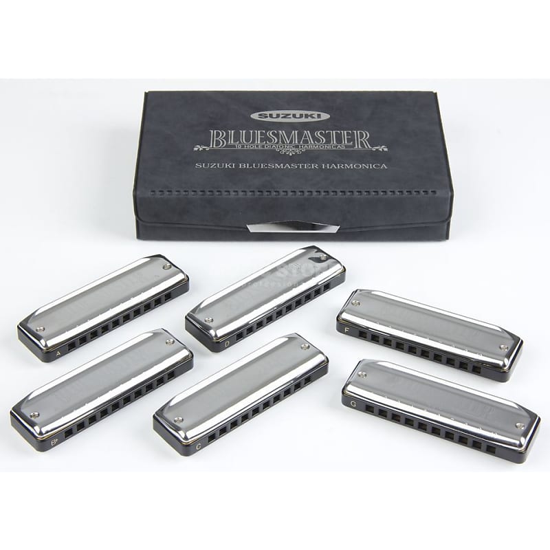Suzuki BluesMaster Professional Harmonicas - Set of 6 - C,G,A,D,F,Bb image 1