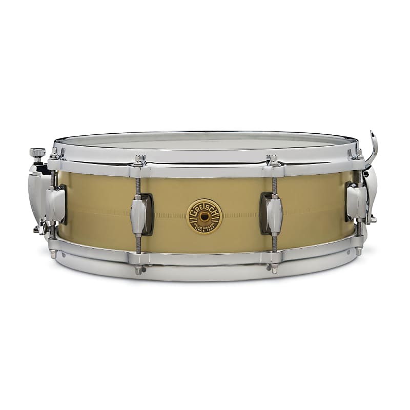 Gretsch GAS42514-GB Gergo Borlai Signature 4.25x14" Brass Snare Drum image 1