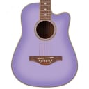 Daisy Rock 'Wildwood' Short Scale Acoustic Guitar Purple Daze