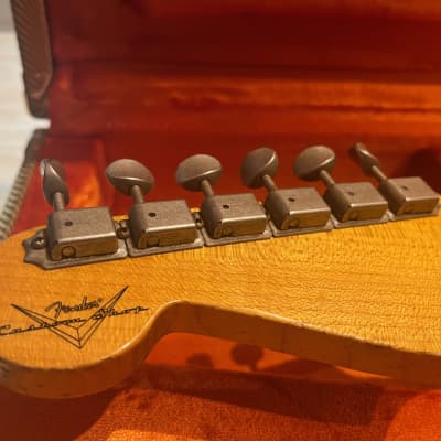 Fender Custom Shop '57 Reissue Stratocaster Heavy Relic 2013 - Teal and Sunburst image 7