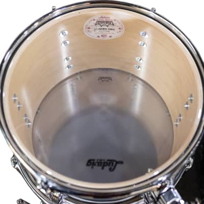 Ludwig Classic Maple 3-Piece Downbeat Shell Pack - Vintage Black Oyster image 2