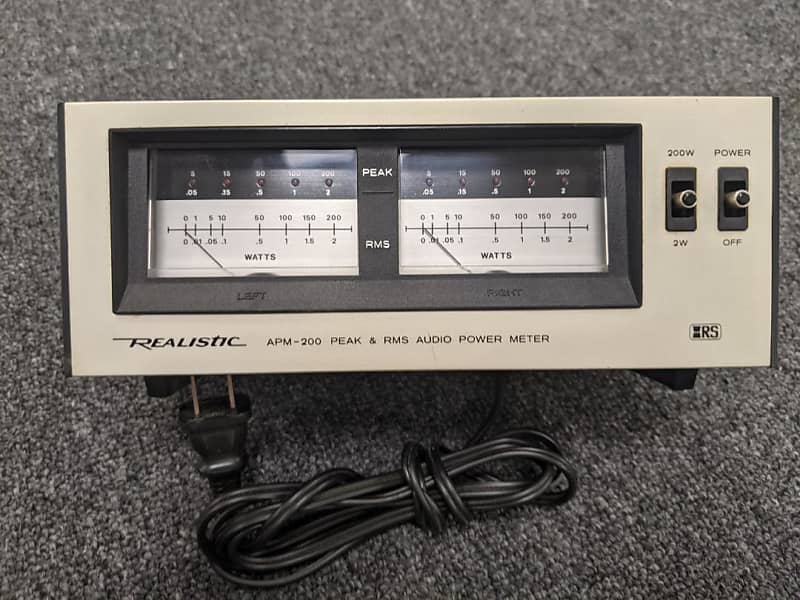 Realistic APM 200 VU Power Meter Reverb