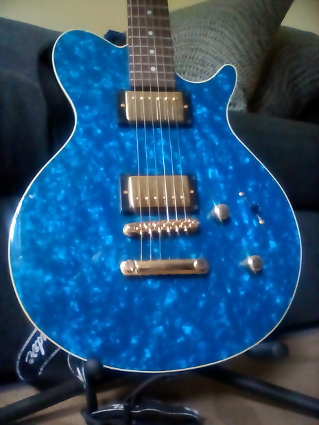 Rare Hohner Caribbean Pearl Guitar Maple Body Neck Acrylic Top PAF style Pickups Price Drop