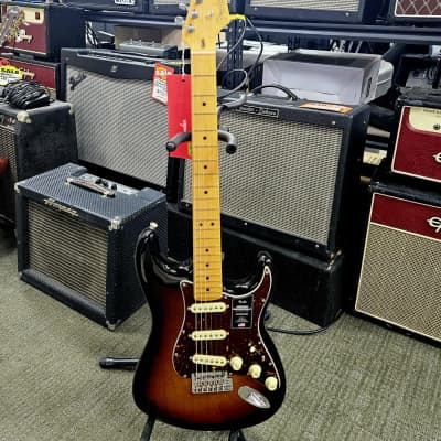 2023 Fender American Professional II Stratocaster, Maple Fingerboard, 3-Color Sunburst w/Case image 1