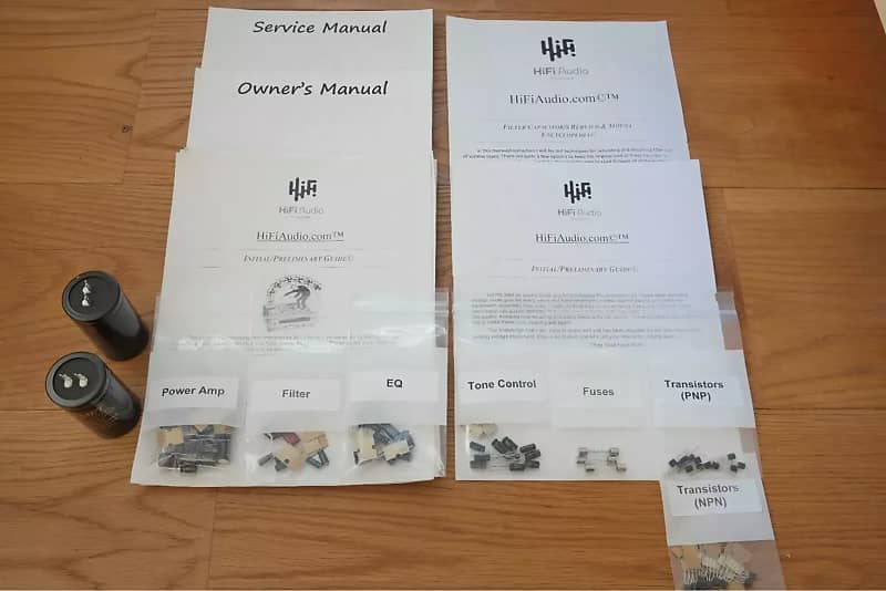 Sansui AU-5900 restoration kit filter capacitor repair rebuild fix  			