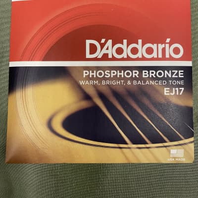 D'Addario EJ17 medium gauge 13-56 acoustic guitar strings image 1