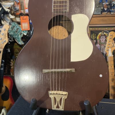 Stella Harmony? Vintage Acoustic 1940s? - REFIN Brown image 1