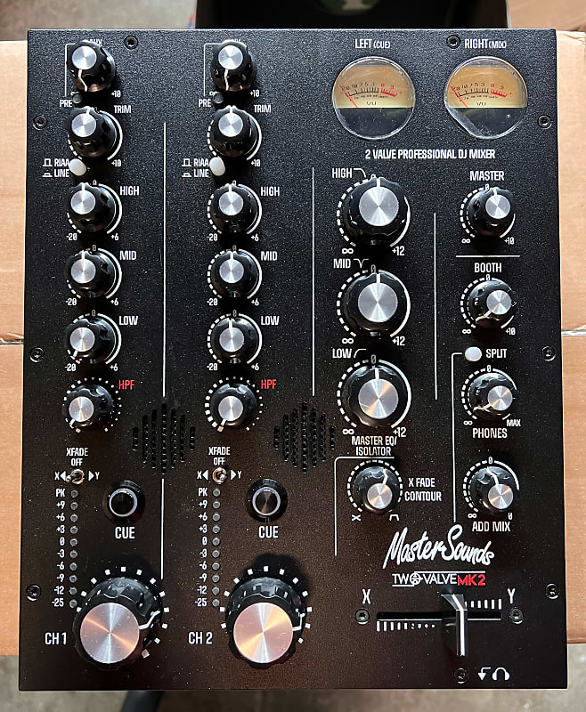 MasterSounds Two Valve MK2 DJ Mixer 2023 - Black