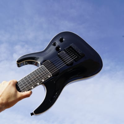 ESP LTD E-II Horizon NT-7 Evertune Black 7-String Electric Guitar w/ Case (2024) image 10