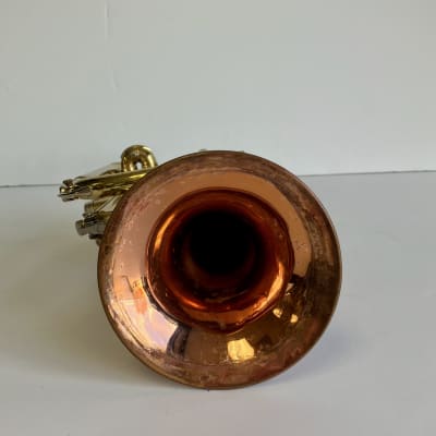 Conn Director 17A cornet 1961 lacquered brass, Coprion (copper) bell image 8