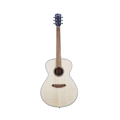 Breedlove Discovery S Concerto Body European-African Mahogany 6-String Acoustic Guitar with Slim Neck and Pinless Bridge (Right-Handed, Natural Finish) image 1