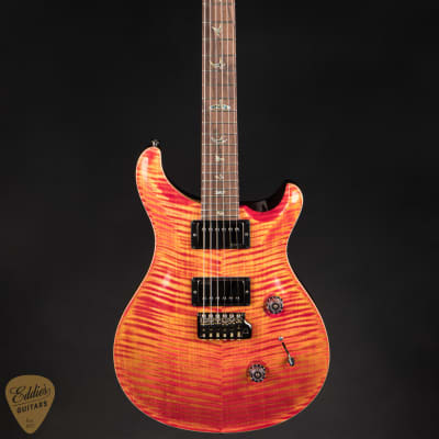 PRS Eddie's Guitars Wood Library Custom 24 Brazilian FB/Rosewood Neck - Blood Orange image 3
