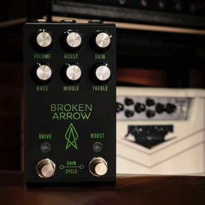 Jackson Audio Broken Arrow Overdrive Guitar Effects Pedal, Zombie Green