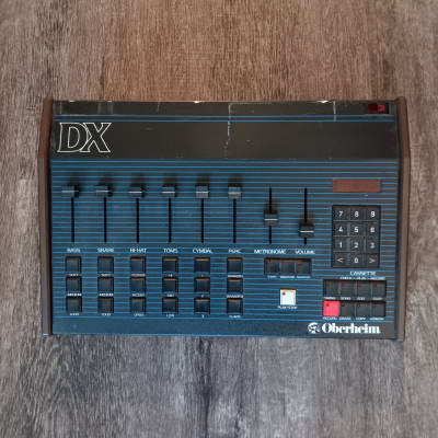Oberheim DX 6-Voice Drum Machine 1982 - Blue with Wood Sides