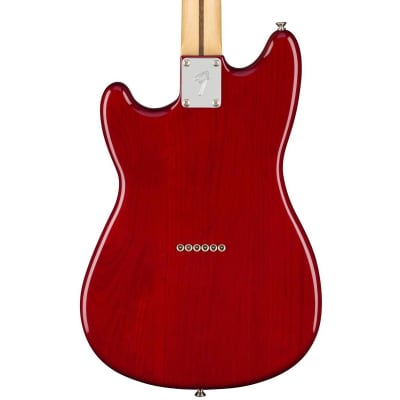 Fender Duo-Sonic HS Electric Guitar (Crimson Red Transparent, Maple Fretboard) image 2