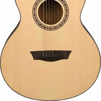 Washburn AGM5K Apprentice Series 7/8 Size G-Mini Spruce Top Mahogany Neck 6-String Acoustic Guitar w/Gig Bag image 2