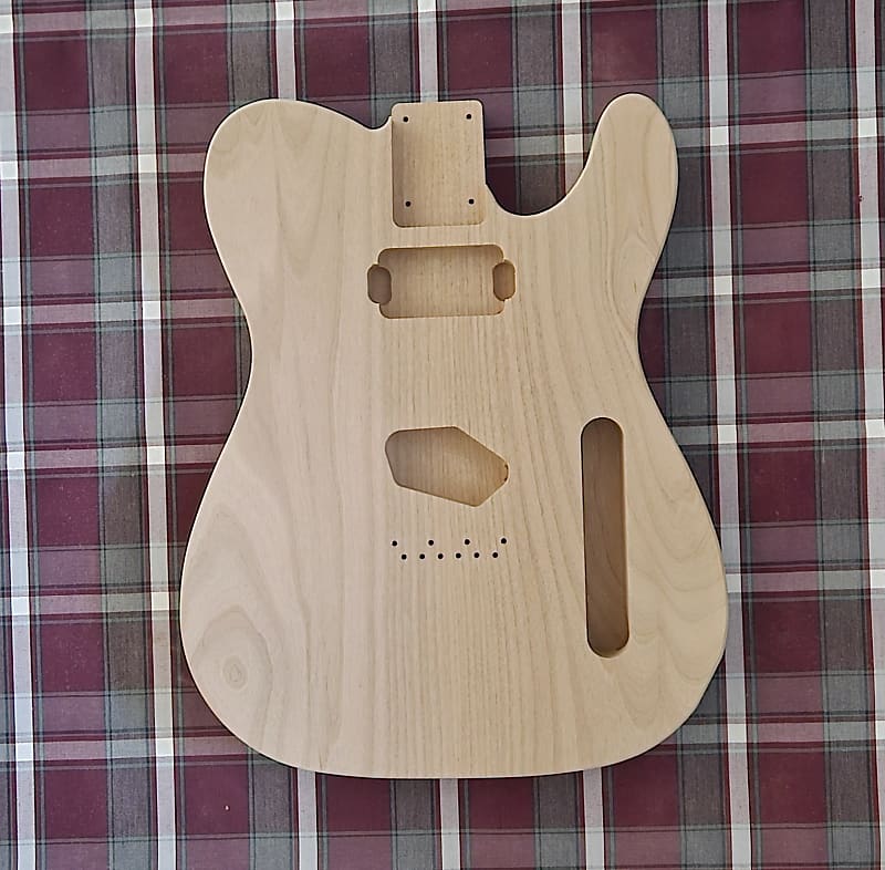 Woodtech Routing - 2 pc Alder - Neck Humbucker Telecaster Body - Unfinished image 1