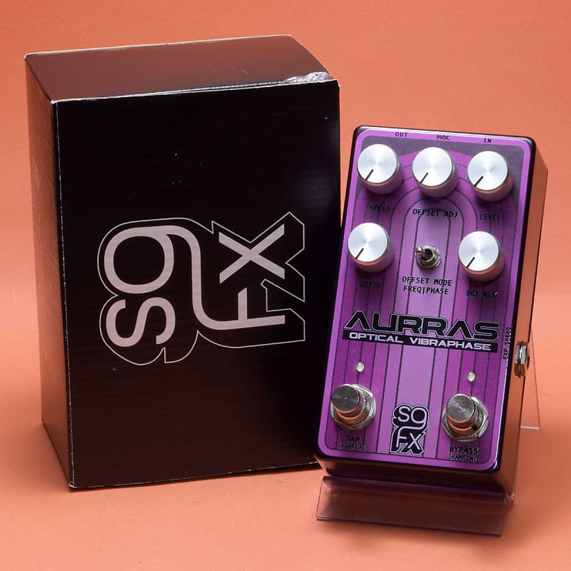 ギター SolidGold fx Aurras Optical Vibraphase SolidGoldFX Aurras Optical Vibraphase Pedal